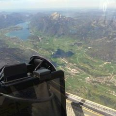 Flugwegposition um 12:07:19: Aufgenommen in der Nähe von Bad Ischl, Österreich in 2537 Meter